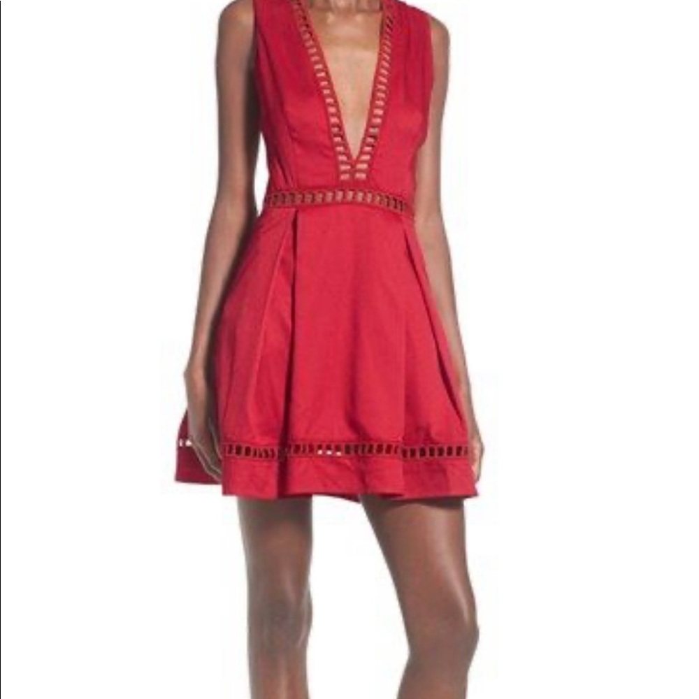 Missguided red dress